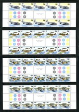 FIJI 1982 seconda guerra mondiale aereo Gutter blks di 10 SG 624-627 MNH VENDITA+6x4+XXX