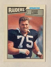 1987 Topps #220 - Howie Long Los Angeles Raiders