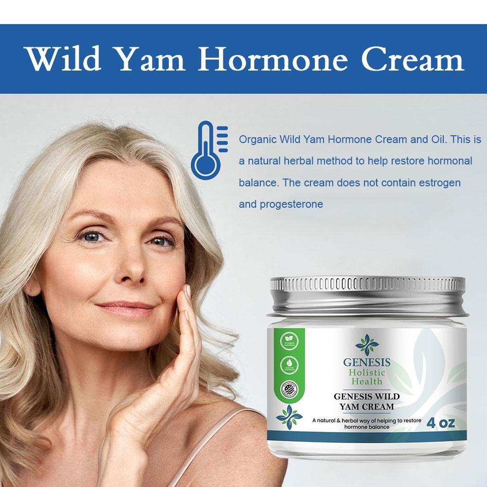 Genesis Wild Yam Hormone Cream 4 OZ Natural Organic Menopause Relief eBay