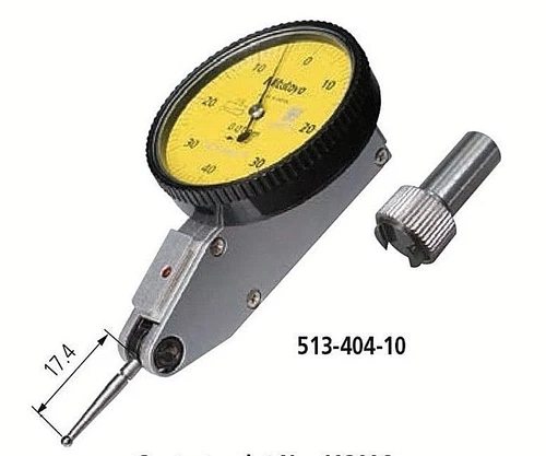 Mitutoyo 513-404-10E Dial Test Indicator 0.8mm Range, 0.01mm Graduation