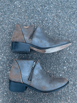 H BY HUDSON ENGLAND 1990 ankle boots genuine leather sz 38 fits 8 USA