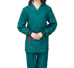 Medical Nursing Scrub Set Green Long Sleeve Uniforms Men Women Unisex Top Pants Ebay