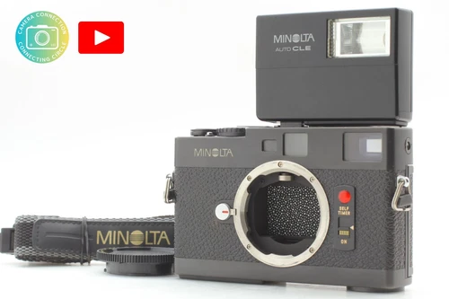 [Near MINT] Minolta CLE Rangefinder 35mm Film Camera Auto TTL Flash Strobe JAPAN