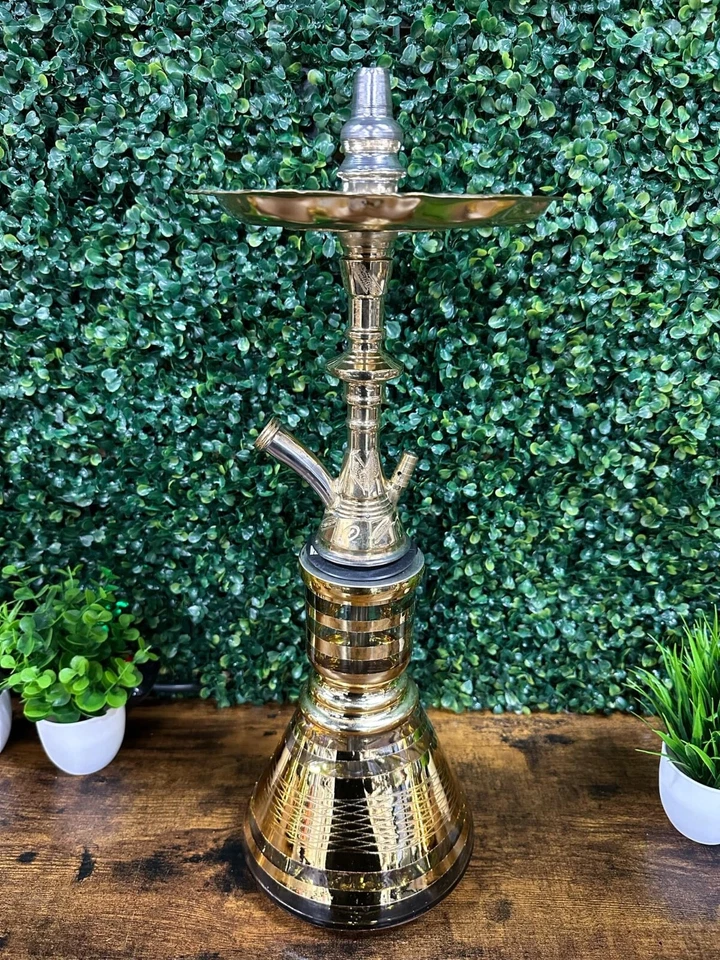 Juego de cachimba de 20 pulgadas 1 manguera egipcia hecha a mano Foto 3 de 4