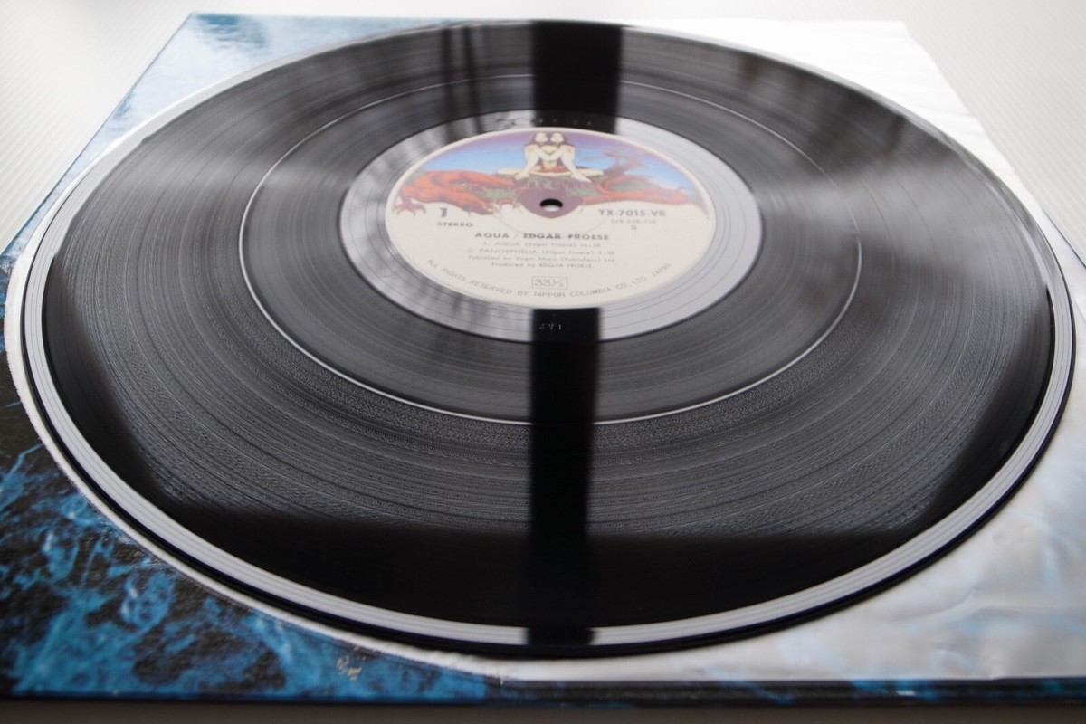 Edgar Froese ‎– Aqua JAPAN 1974 NEAR MINT vinyl LP YX-7015
