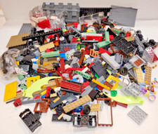 LEGOs 2 lbs Random Parts Pieces Building Plates Blocks 11 Lego Books Manuals