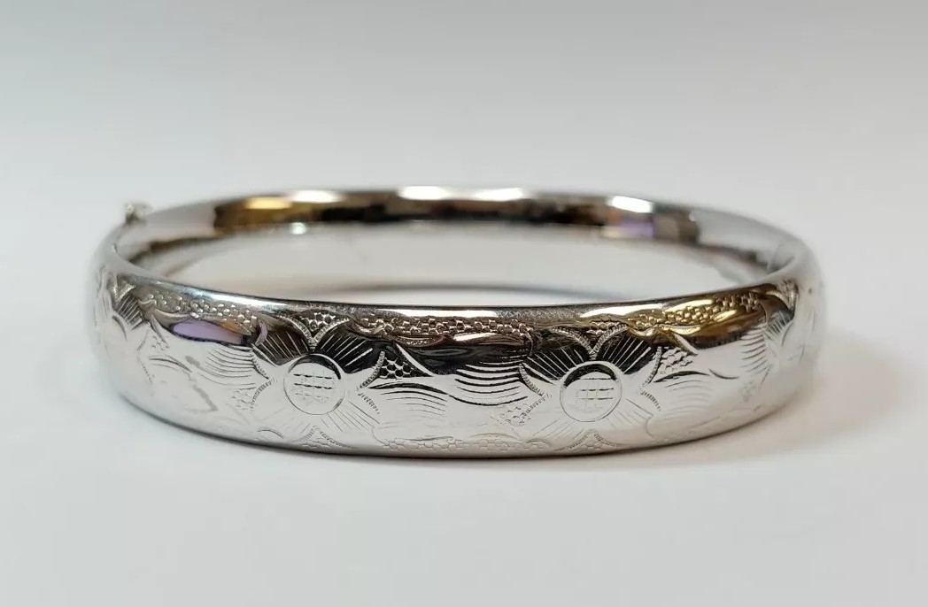 アクセサリー printemps flower925_bangle(silver) 925 sterling silver original designer blooming flowers