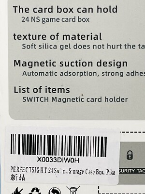 24 Game Card /48 Micro SD Card Storage Case For Nintendo Switch