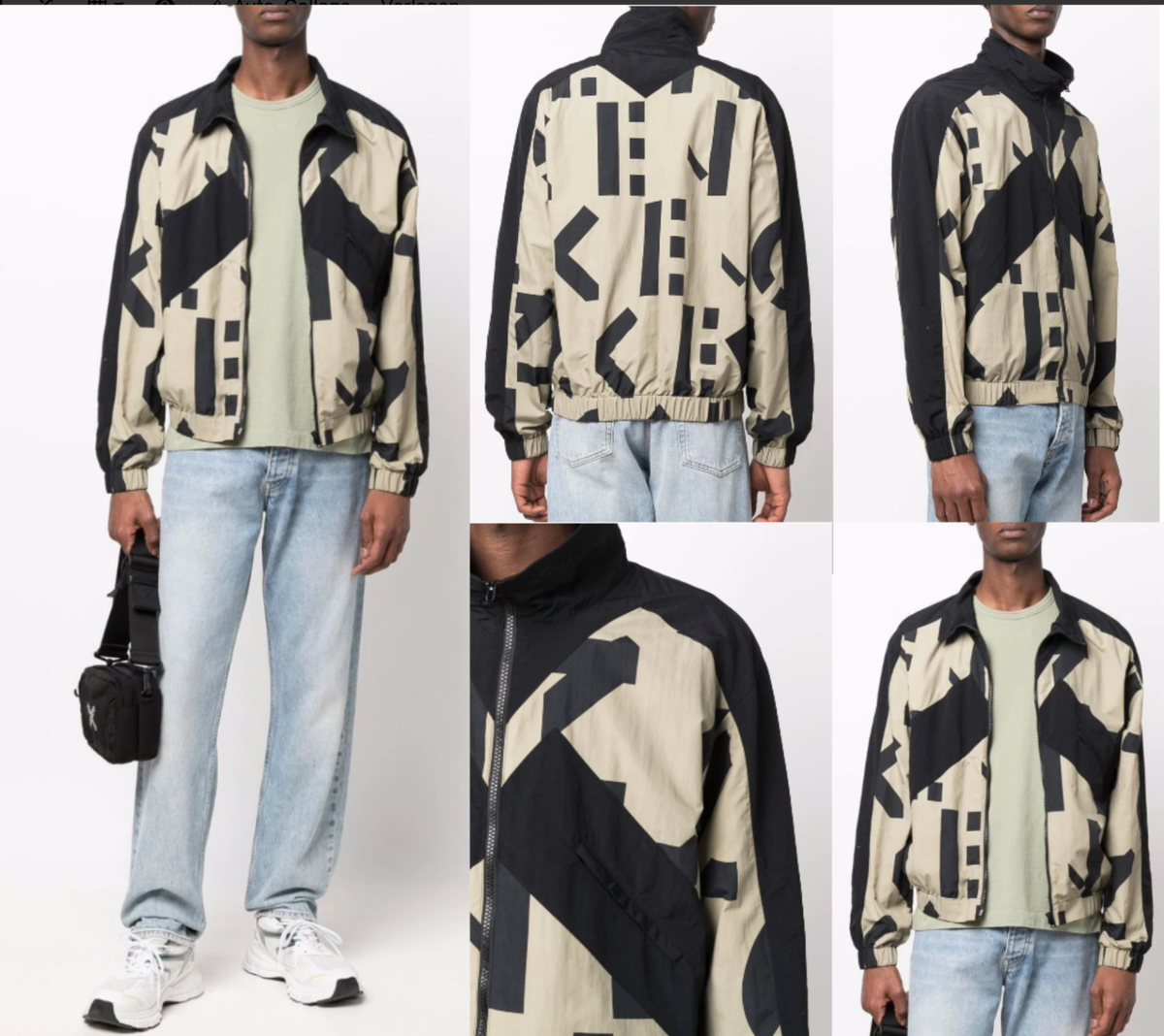 KENZO Panelled Jacket Bomber Sport Wind Rain Blouson Mantel Coat