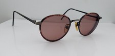 Vintage AO Saftey 610 Brown Oval Metal Sunglasses FRAMES ONLY