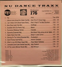 ERG dance traxx 176, cd, 2010, Katy Perry, Goldfrapp, Kelly Rowland