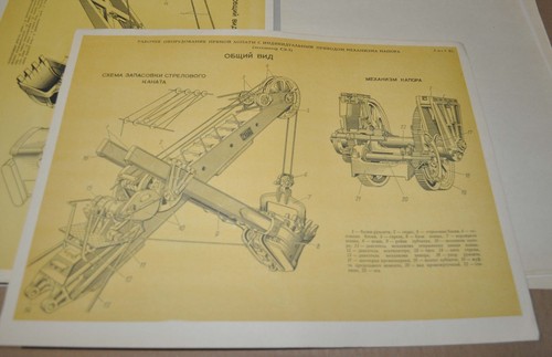 Excavator Crawler Wheel Dragline Album Manual Soviet USSR Rare 101 Poster - Picture 4 of 15