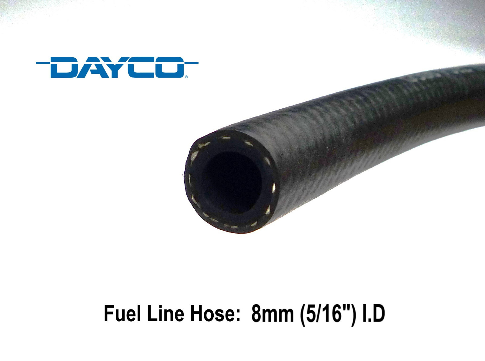 Dayco Low Pressure Fuel & Oil Hose 8mm 5/16" I.D. "Selling By Meters