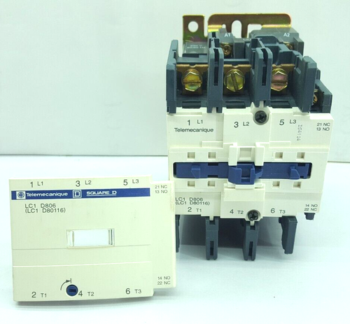 Telemecanique LC1 D806P7 Contacteur 230V 50/60 Hz 125A - Photo 11 sur 21