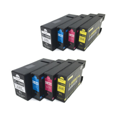 PGI-1500XL 2 komplette Sets kompatible Drucker Tintenpatronen C-1500XL