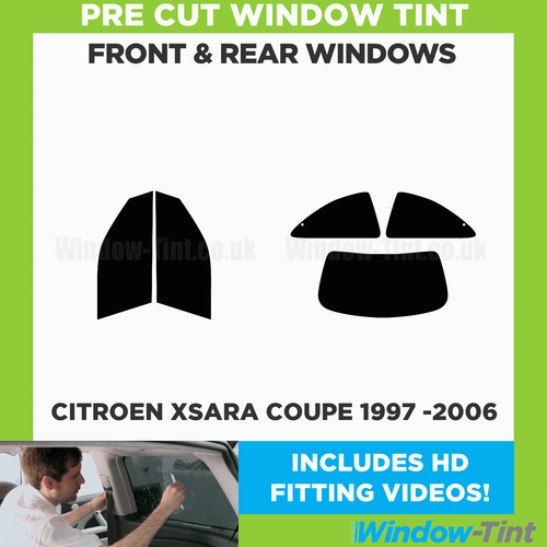 For Citroen Xsara Coupe 1997-06 Full Pre Cut Window Tint Kit Front & Rear Film - Picture 2 of 10