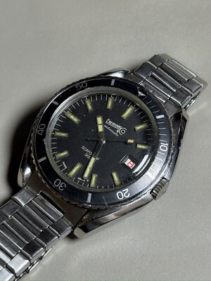 Eberhard Scafograf 300 Vintage Case Steel 41 Mm Original