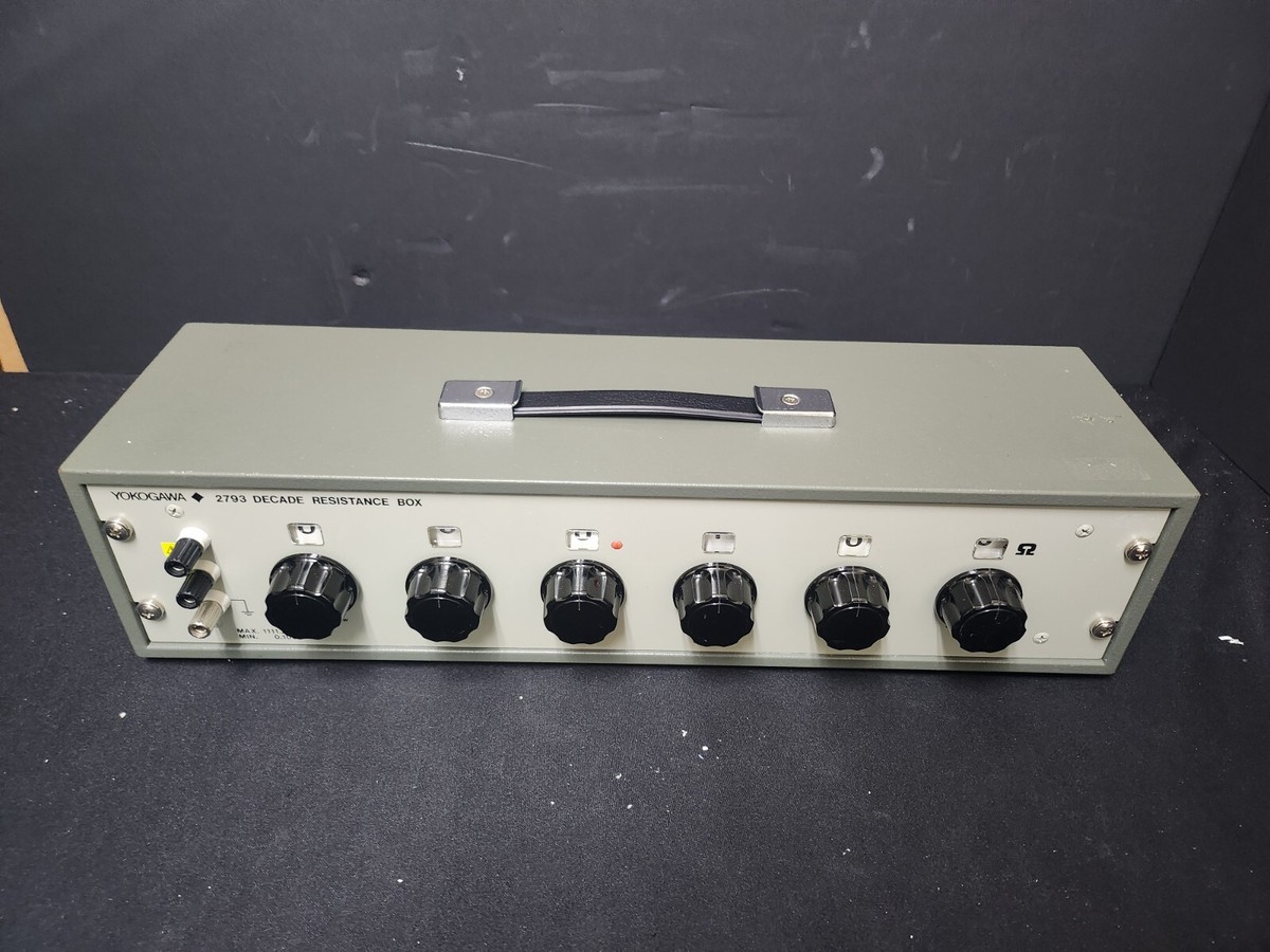 yht様 YOKOGAWA 横河 YEW TYPE 2793 DECADE RESISTANCE BOX 6ダイヤル可変