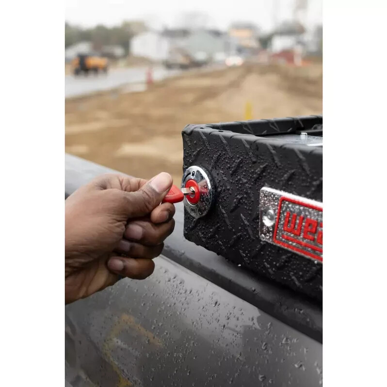 Weather Guard Crossover Tool Box Textured Matte Black Aluminum Full