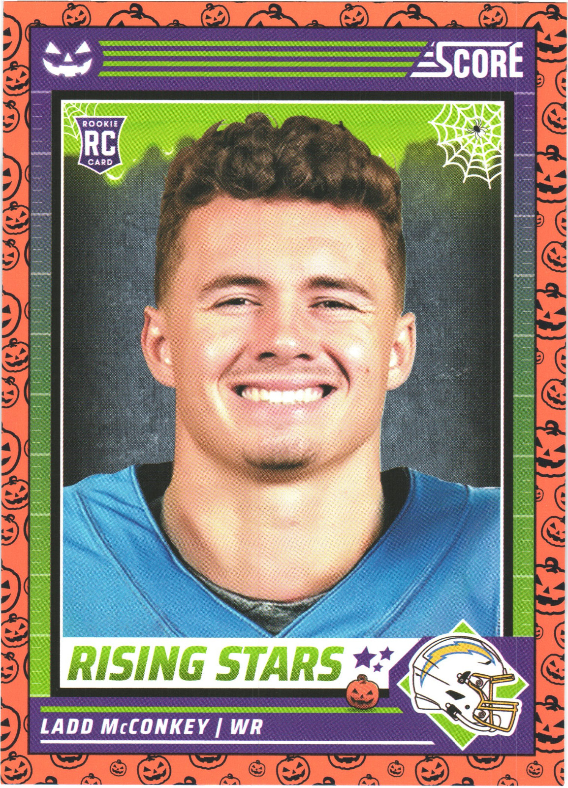 2024 Panini Score a treat Rising Stars Pumpkins Ladd McConkey