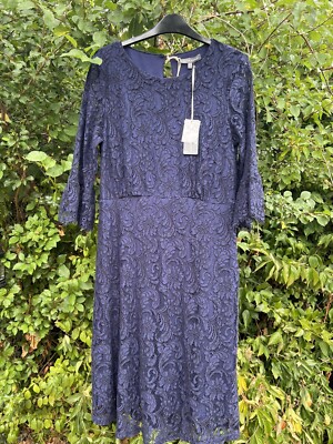 Laura Ashley Navy Blue Lace Kate Middleton Classic Wedding Party Dress UK 12 | eBay UK Laura Ashley Navy Blue Lace Kate Middleton Classic Wedding Party Dress UK 12 | eBay UK