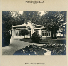 France, Pougues les Eaux (Nièvre), Pavillon des Sources Vintage silver print. 
