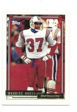 NEW ENGLAND PATRIOTS MAURICE HURST 1992 TOPPS GOLD PARALLEL FB CARD #501