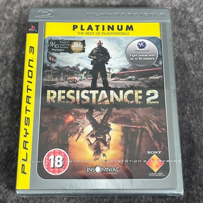 Resistance 2 PS3 PlayStation 3 Game - NEW Sealed Platinum Sony Shooter