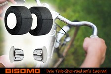 2x Lenkerband + Lenkerstopfen Textil-Lenkerband Baumwolle 20 x 280mm MTB Fahrrad