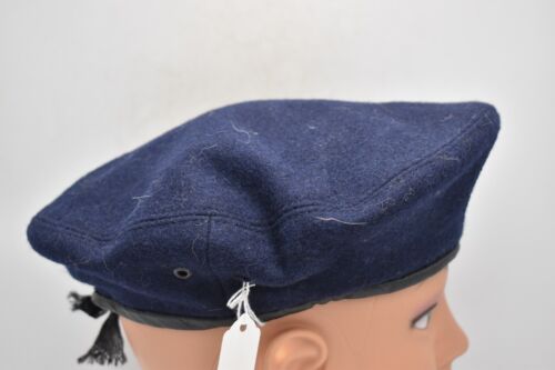 Vintage Polish Army Dark Blue Beret – Size 57 - Picture 19 of 24