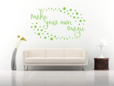 Make your own Magic Quote Vinyl Wall Art Sticker Decal Mural Home Decor. Stars