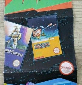 AUTHENTIC VERY RARE SQOON - NINTENDO NES - INSERT POSTER
