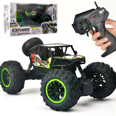 Carro De Controle Remoto 1 : 18 SUV Cross Country Brinquedo 4x4 Monster  Truck Rock Crawler Rc/Carregador Vias De Escalada Boy Toy Birthday Gift