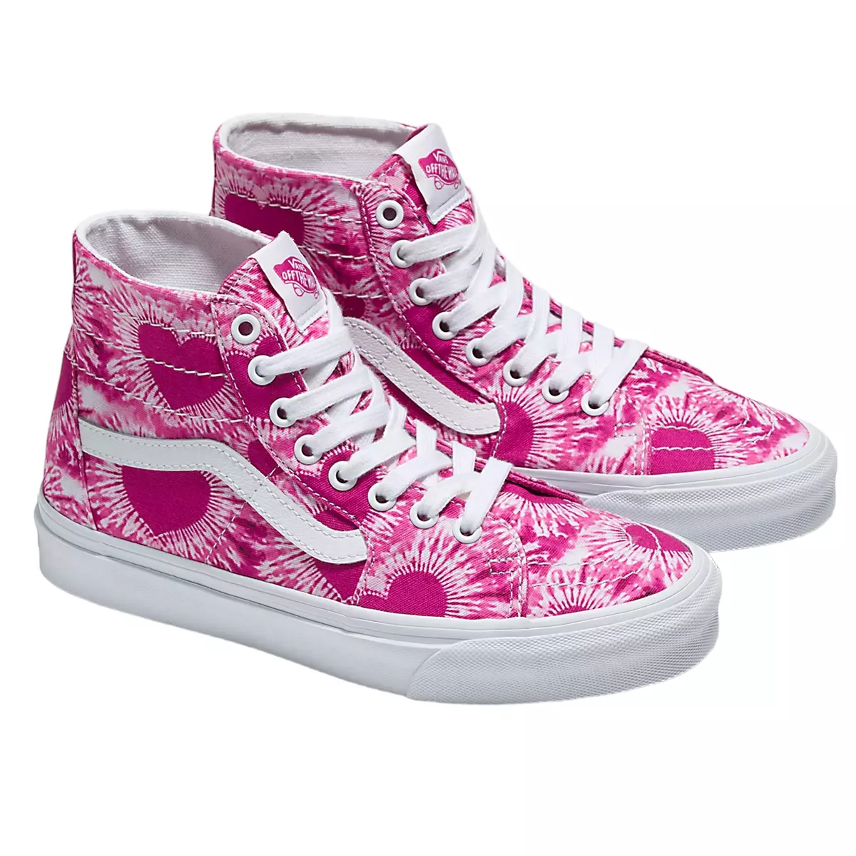 VANS Unisex Sk8 Hi Tie Dye HEARTS Fuchsia VN0A5KRUVDH eBay