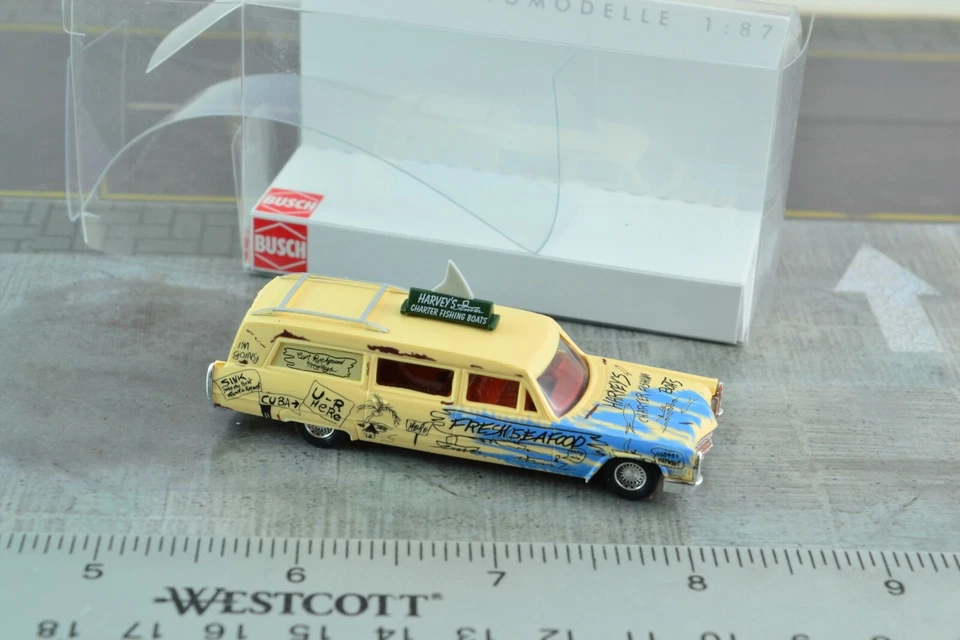 Busch 42909 Cadillac 66 Station Wagon Charter Fishing Boat 1:87 Scale HO - Изображение 3 из 3