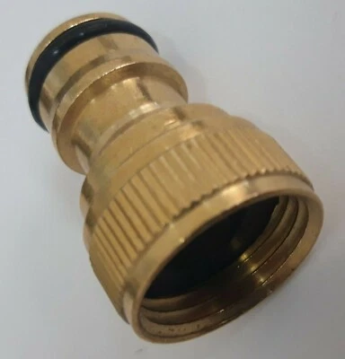 CONTEXT Hozelock 3/4 BSP Female Tap connector Brass Tap Fitting X Male Click