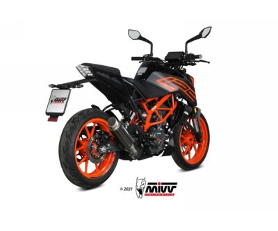 MIVV GP 690DUKE/KT.010.L2S カーボン Mivv Muffler slip-on exhaust GP PRO Carbon kat for KTM 125 DUKE