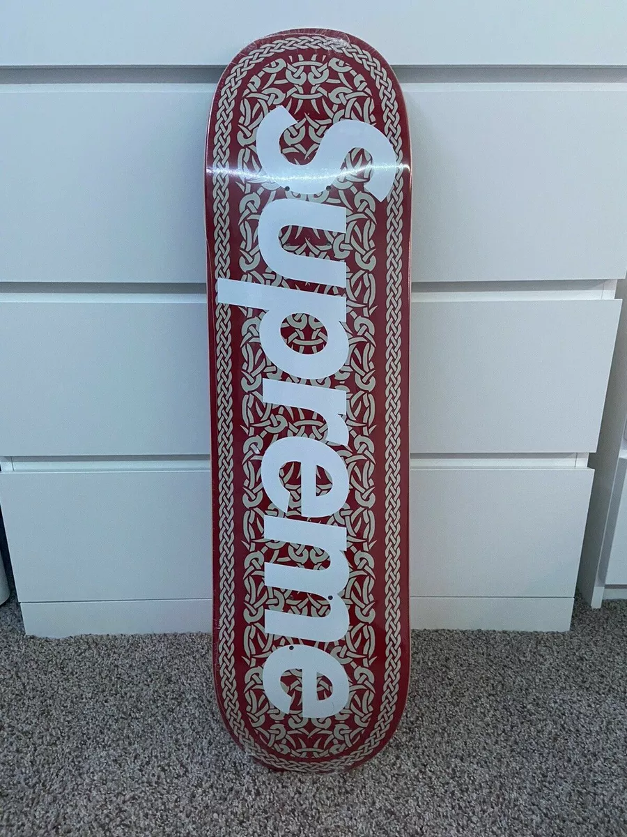 Supreme celtic knot skateboard red | eBay