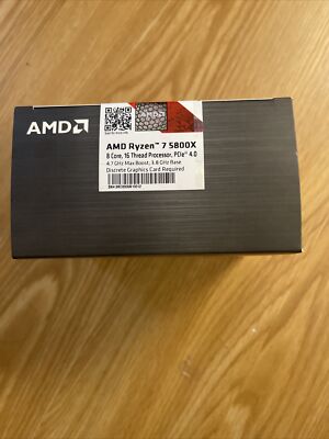 AMD Ryzen 7 5800X Desktop Processor (4.7GHz, 8 Cores, Socket AM4) Box -...