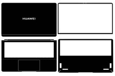 Carbon Sticker Skin Cover for HUAWEI MateBook GT 14 ENZH-32 14.2" 2024 Laptop