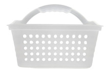 Mainstays Small Portable Shower Caddy Frost Plastic