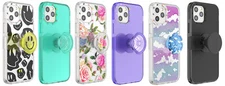 PopSockets iPhone 12 Case and iPhone 12 Pro Case with Phone Grip and Slide