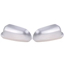 Silver Left+Right Side Wing Mirror Covers Caps For VW Golf MK4 Jetta