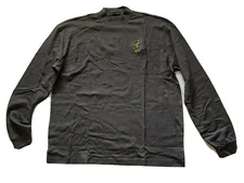 New Port Authority Long Sleeve Gray Cotton  Shirt w/Logo Size XLarge