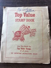 TOP VALUE STAMP BOOK - 1959 Partially filled Dayton Oh