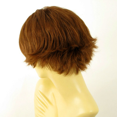 Perruque Femme 100% Cheveux Naturels Châtain - Modèle CLARA 6, Courte, Bonnet Moyen