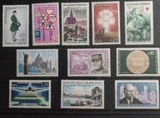 FRANCE LOT TIMBRES ANNEES '60 neufs** LUXE MNH STAMPS J040