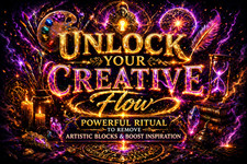 🎨✨ Desbloquea tu flujo creativo – Poderoso ritual para eliminar bloques artísticos y abucheos