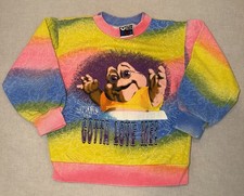 Vintage RARE Disney Dinosaurs Baby Sinclair Colorful Tye Dye Crewneck - 3T/4T