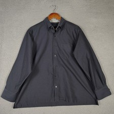 Proper Cloth Oxford Shirt Men's 17-33 Charcoal Long Sleeve Button Down Classic